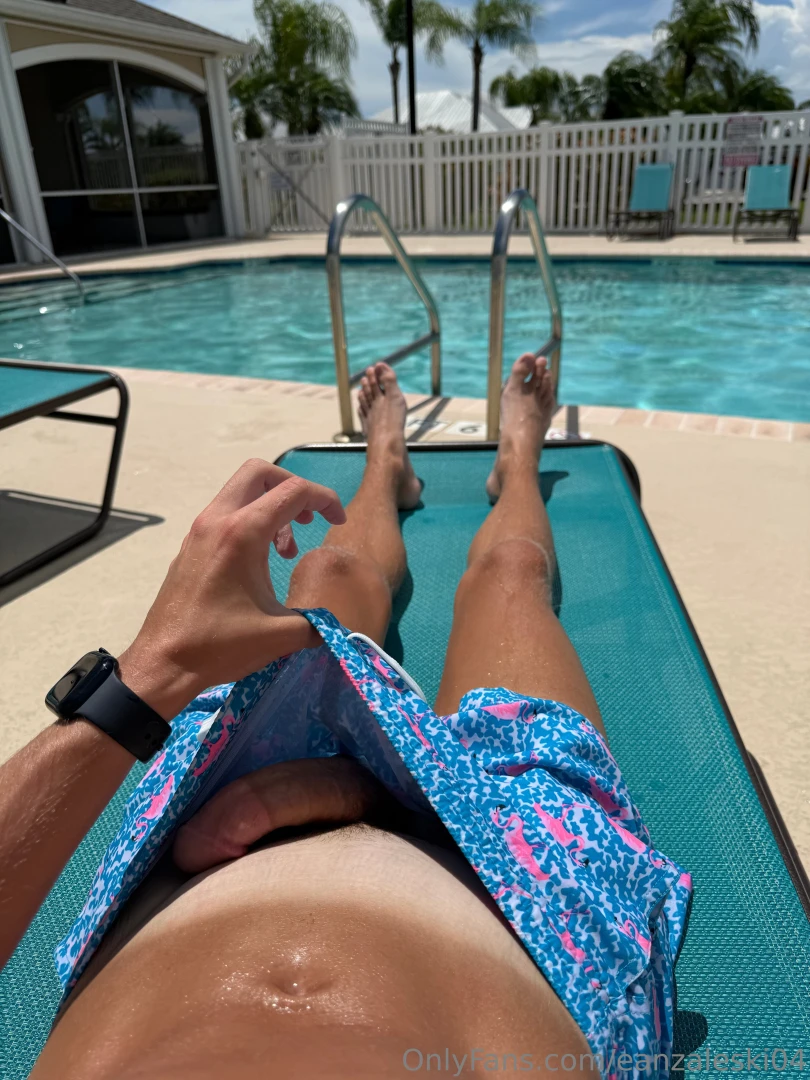 Oops was a little naughty at the pool 