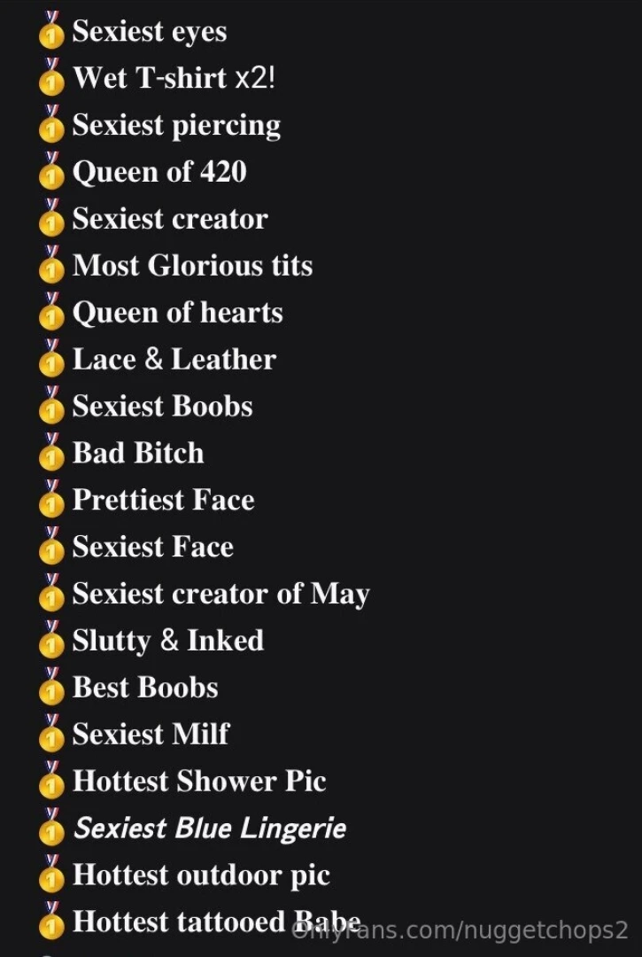 Almost forgot about all my wins til i came across this list if you 
