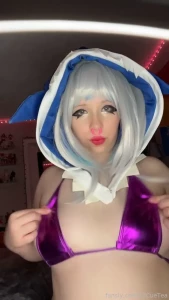 Rip gura gwar cosplay cosplayer shark anime bimbo bimbogirl nsfw maid part 15