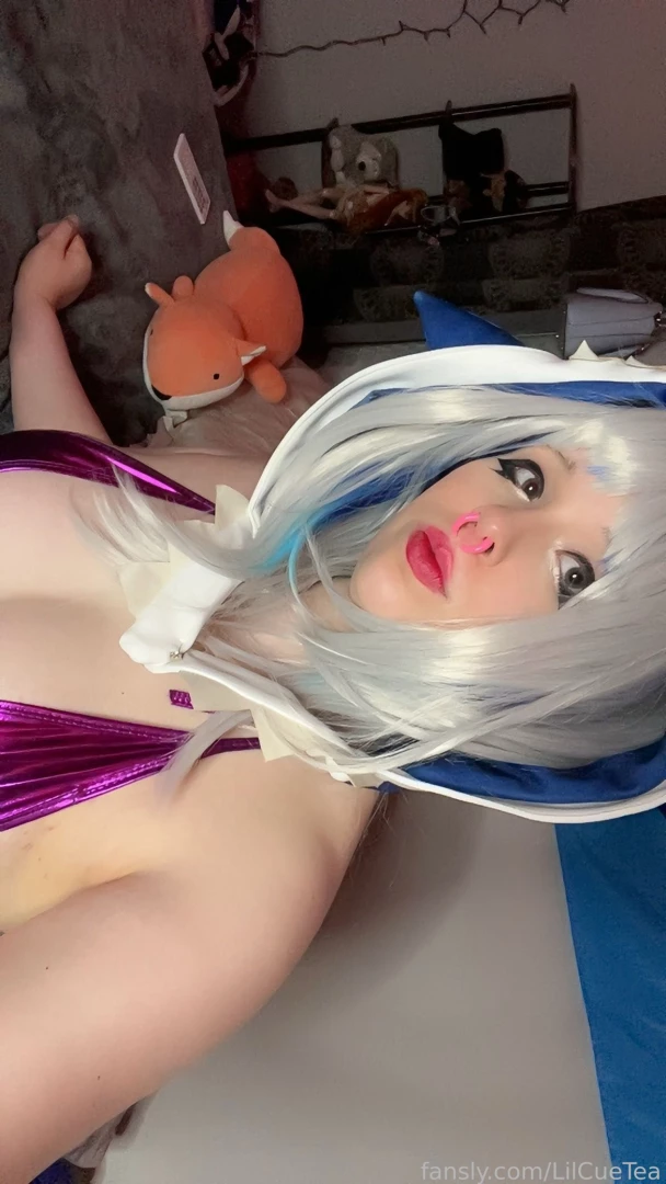 Rip gura gwar cosplay cosplayer shark anime bimbo bimbogirl nsfw maid part 5 