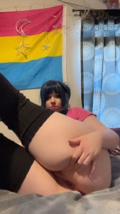 Playing with my pussy and showing off my cute titties ass fatass part 2