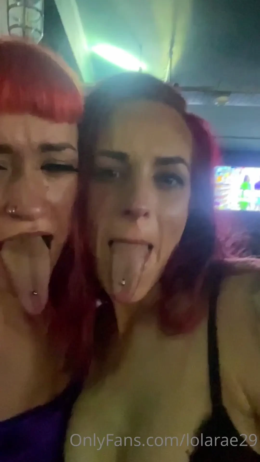 Another long tongue goddess wrestling her length with mine while we 