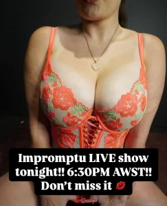 I will be going live tonight apologies for the late notice but we