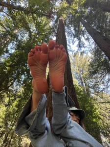 Some barefoot moments in the redwoods now show me how much you love