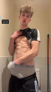 Biceps and teasing then wanking should i post the cum vid to this