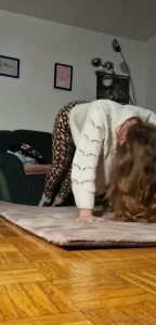 Sometimes it s nice to become a gift she glides through the hushed