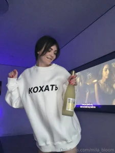 Comfy sweatshirt easy vibe and something nice to sip on and enjoy the part 1