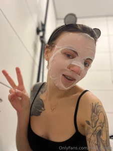 Self-care time face mask on feeling great but i wouldn t mind some part 1