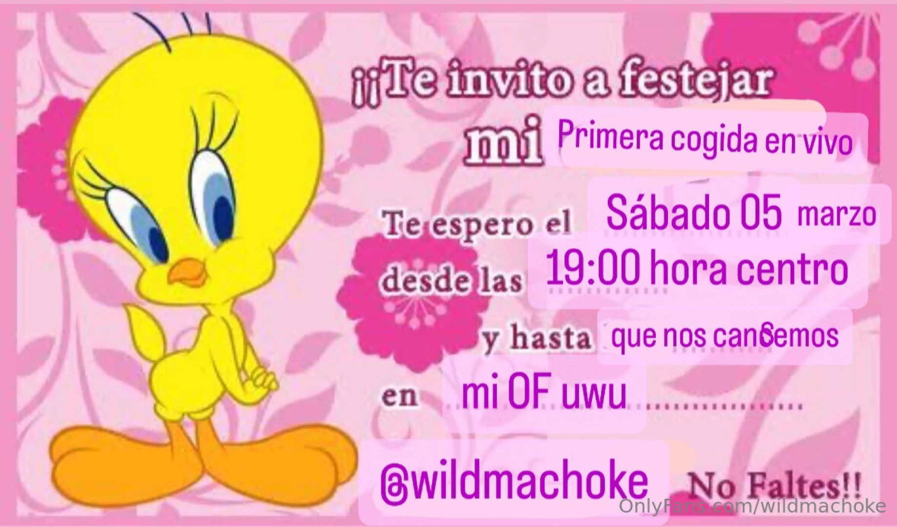 Est n cordialmente invitados no falten me equivoqu y puse cancemos 