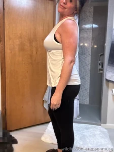 Already showered once today but sports mom mode had me shooting hoops part 2