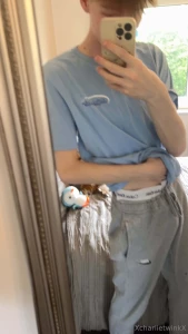 Couldn t resist a little mirror tease boxers halfway down its your