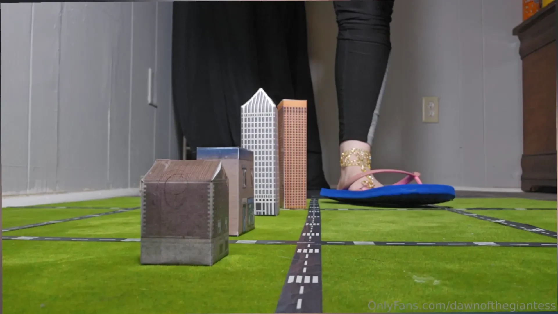 Stomping small town i stop by a small town and tease it with my feet i 