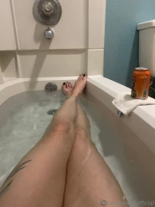 Guess who got to take a bath for the first time in for freaking ever