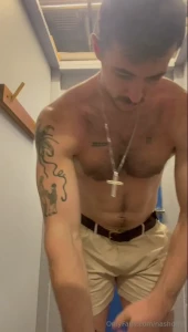 Lil strip tease when i was changing for the gym after work responding