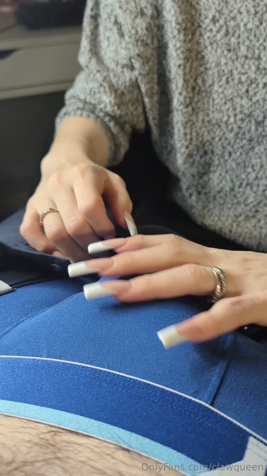 I made him wait 2 days before letting him cum on them 