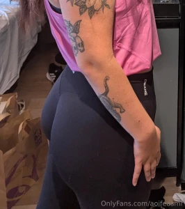 Dfyne black leggings reveal part 2
