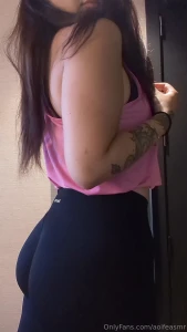 Dfyne black leggings reveal part 1