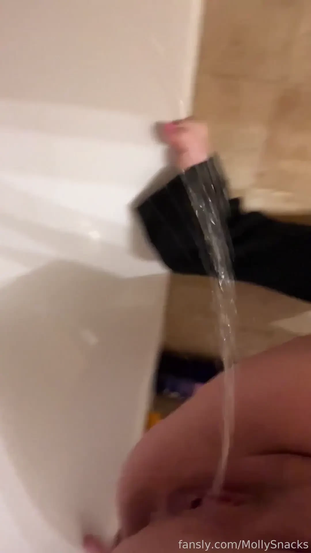 I popped open my bodysuit and immediately started to pee i had to go 