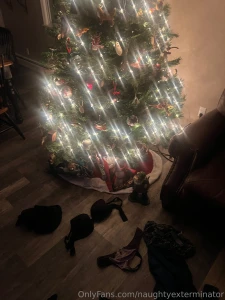 Time to take off the ornaments to put away for next year we got a