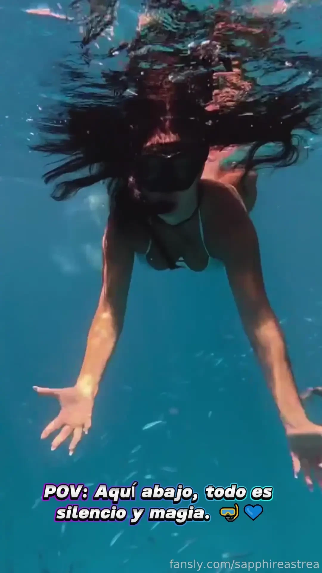 Pov down here everything is silent and magical fyp saphireastrea 