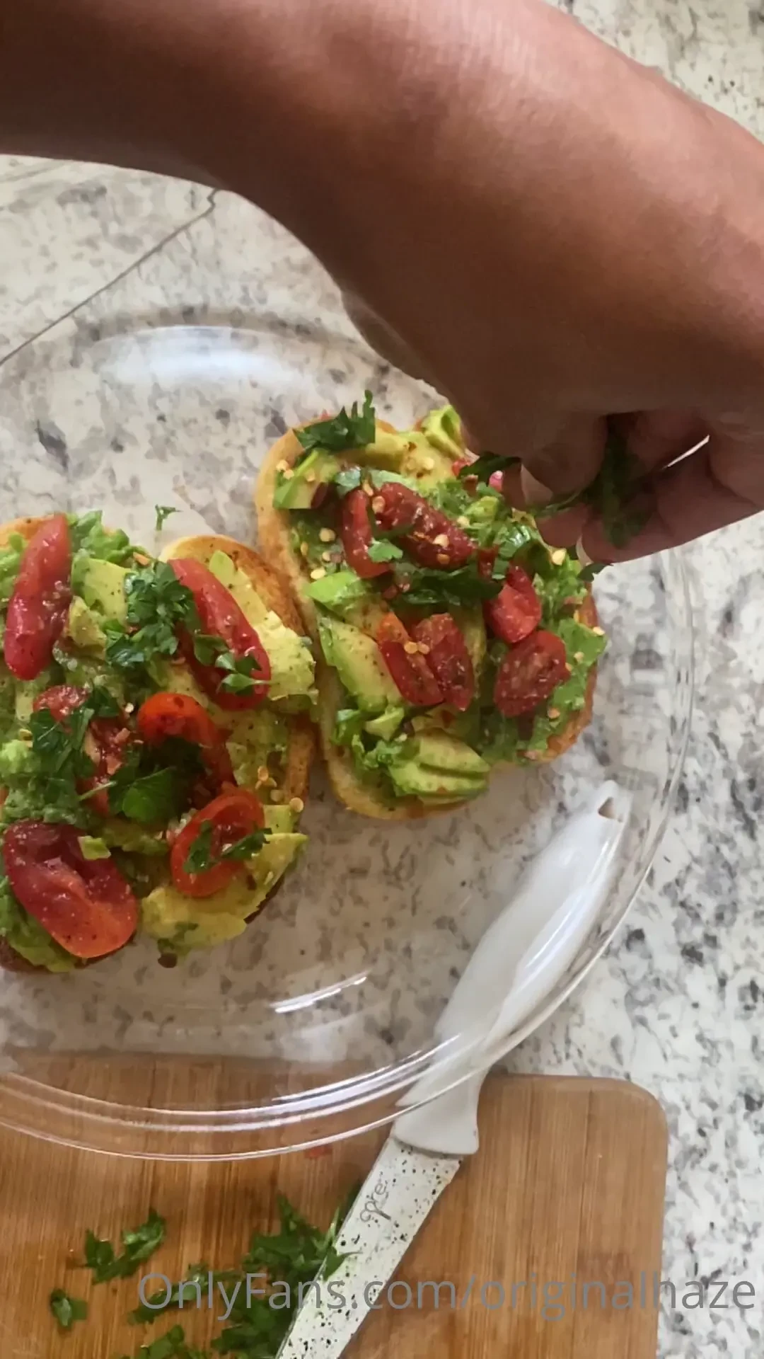 When u want sweet and savory avocado toast and plantains w a smoothie part 1 