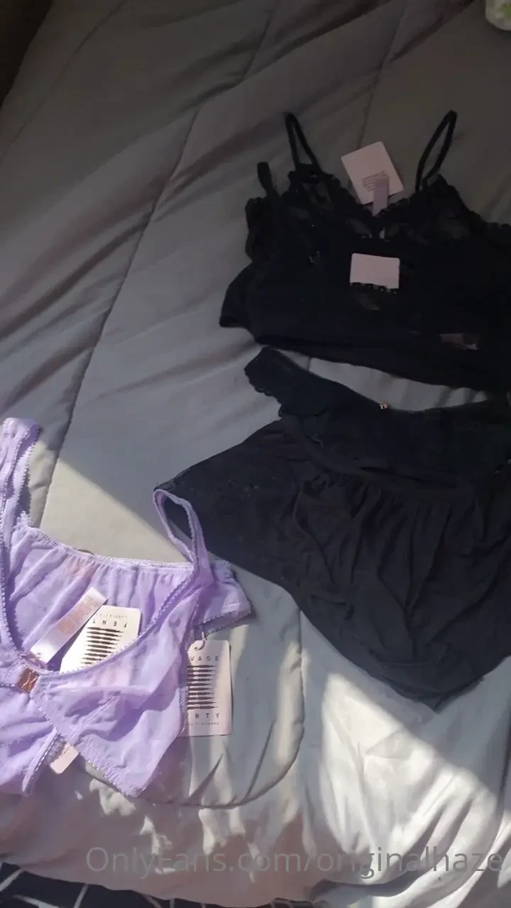 Sunday self care shenanigans trying on my new fenty savage pieces part 2 