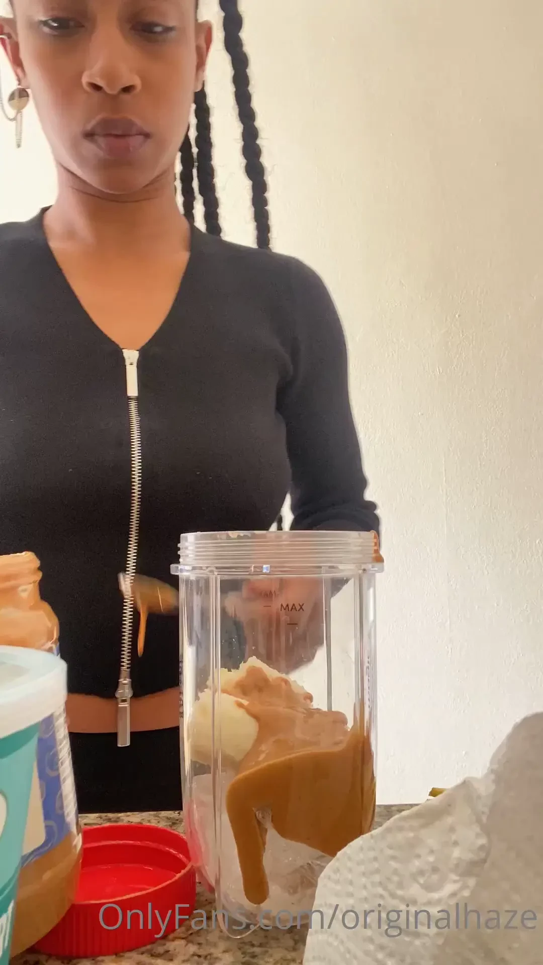 Me amp bae yesterday benefits of using the hands free blender is i can 