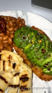 English breakfast for dinner