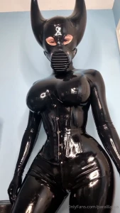 Sensual black rubber