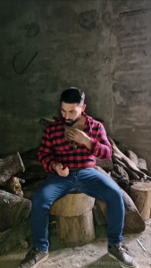 I was cutting wood and it made me very horny