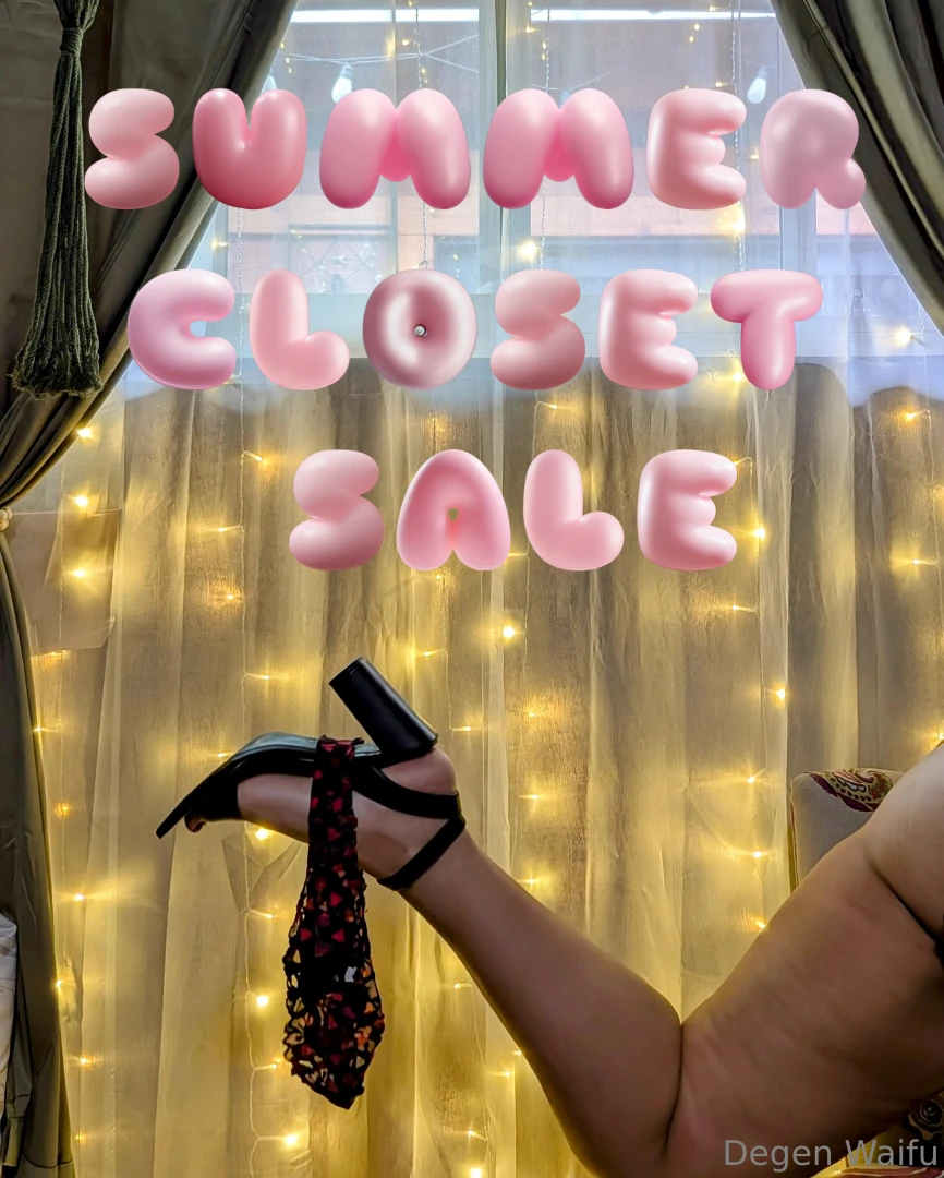Summer closet sale - panty merch if you re interested in some merch dm 