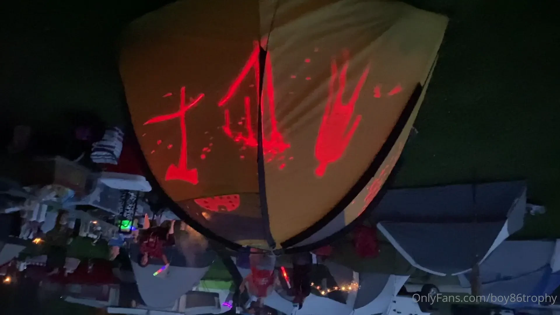 This is how i lit my tent when i went camping laying inside and 