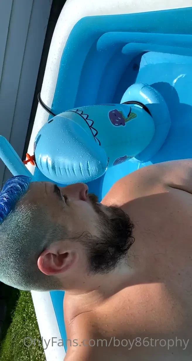 The pool is up i ve got a friend who will spray all over me 