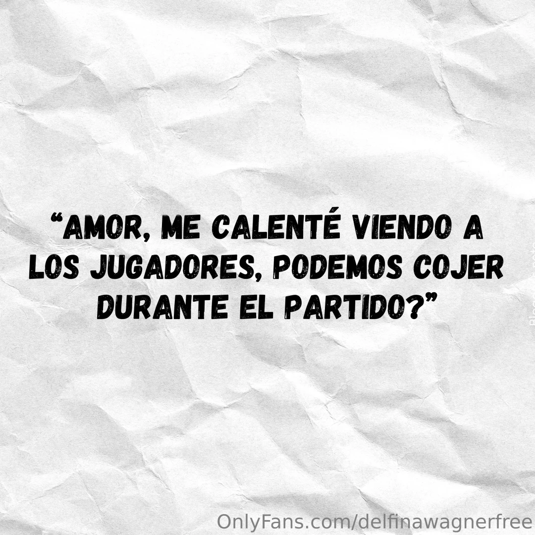 Video nuevo disponible s lo en https onlyfans com delfinawagner 