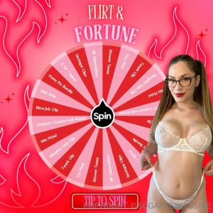5 flirt or fortune tip 5 to spin my newest wheel amp win a sexy prize