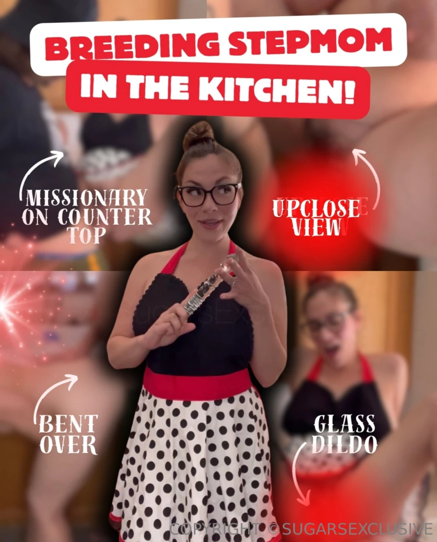 Step-son you re home early i was in the kitchen washing my new sex toy 