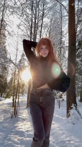 Do you like freaky girls flashing tits outdoor is fun _ fyp selfie