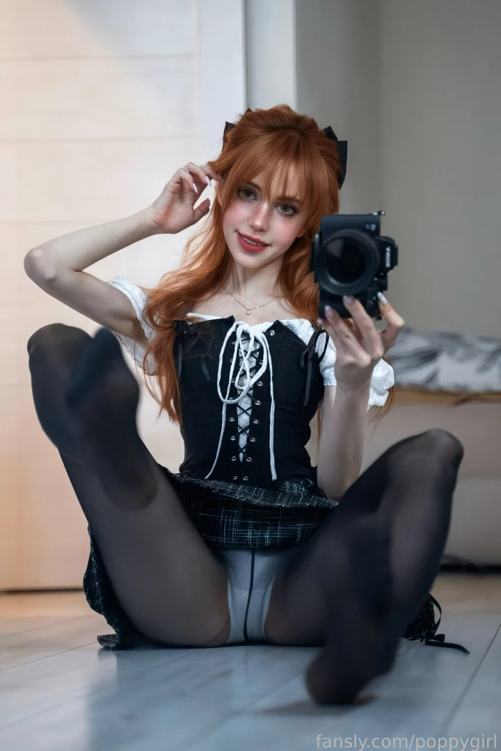 Rate my outfit fyp selfie redhead longhair pale young 18 egirl altgirl 
