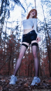 Hey what are you doing down there fyp petite redhead longhair skinny part 1