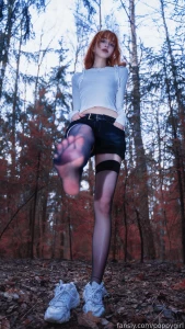 Hey what are you doing down there fyp petite redhead longhair skinny