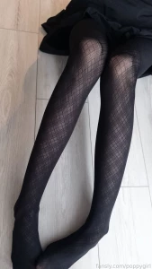 Feet and heels picture set in my new favorite tights fyp selfie part 2