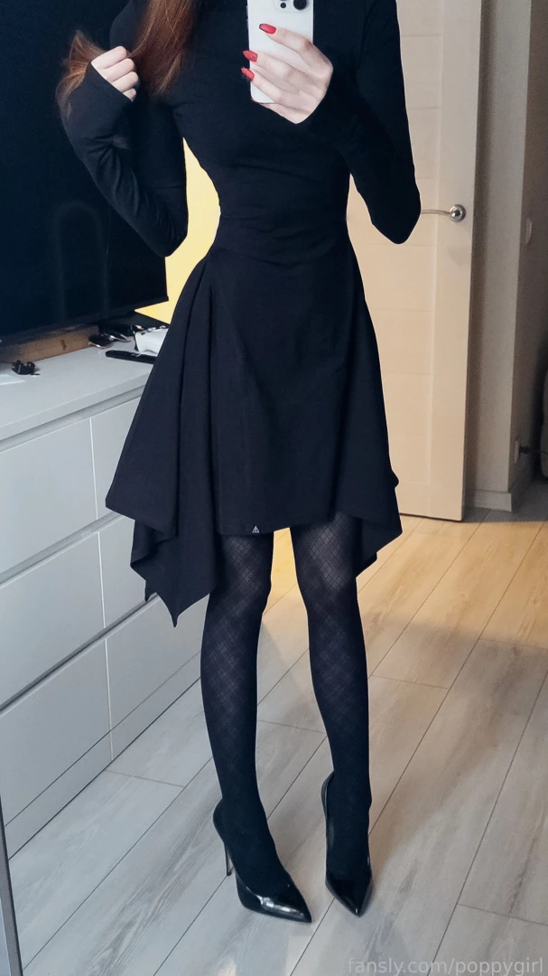 Feet and heels picture set in my new favorite tights fyp selfie part 1 