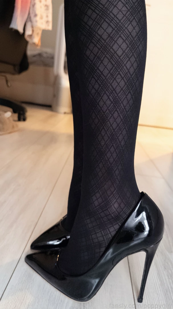 Feet and heels picture set in my new favorite tights fyp selfie part 4 