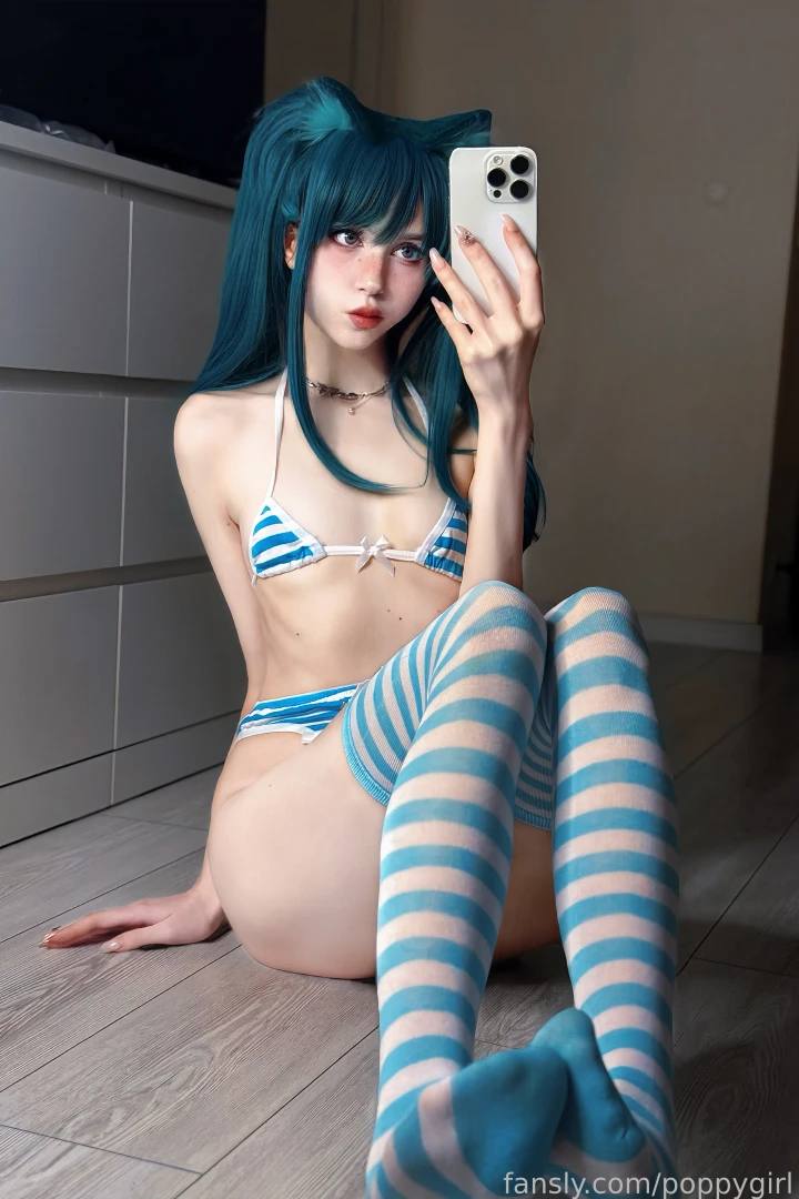 Can i meow for you fyp selfie alt cosplay 18 egirl legs stockings part 2 