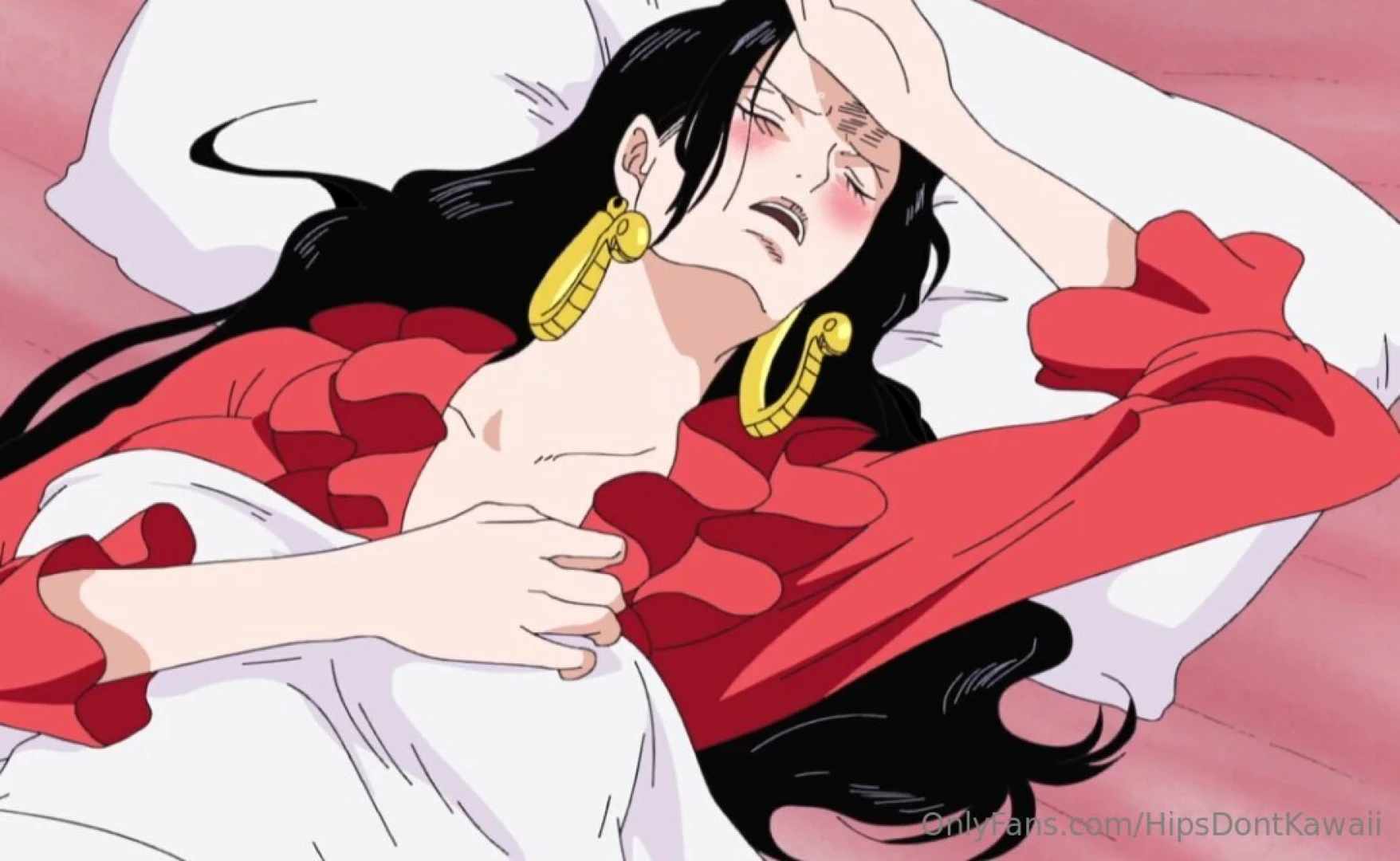 Boa hancock s red pajamas 