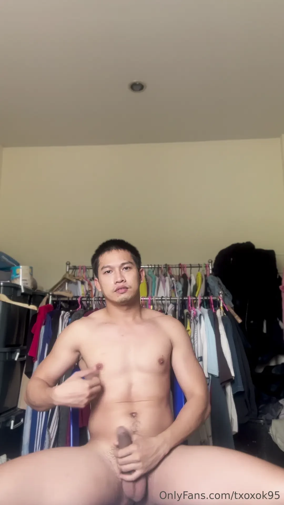 Naughty before shower 