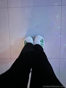 Friday night at home after filming all day