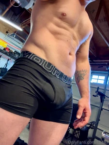 Sat morning workout and of course my post workout routine rubbed one part 3