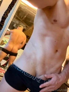 Sat morning workout and of course my post workout routine rubbed one part 2