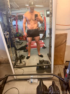 Sat morning workout and of course my post workout routine rubbed one